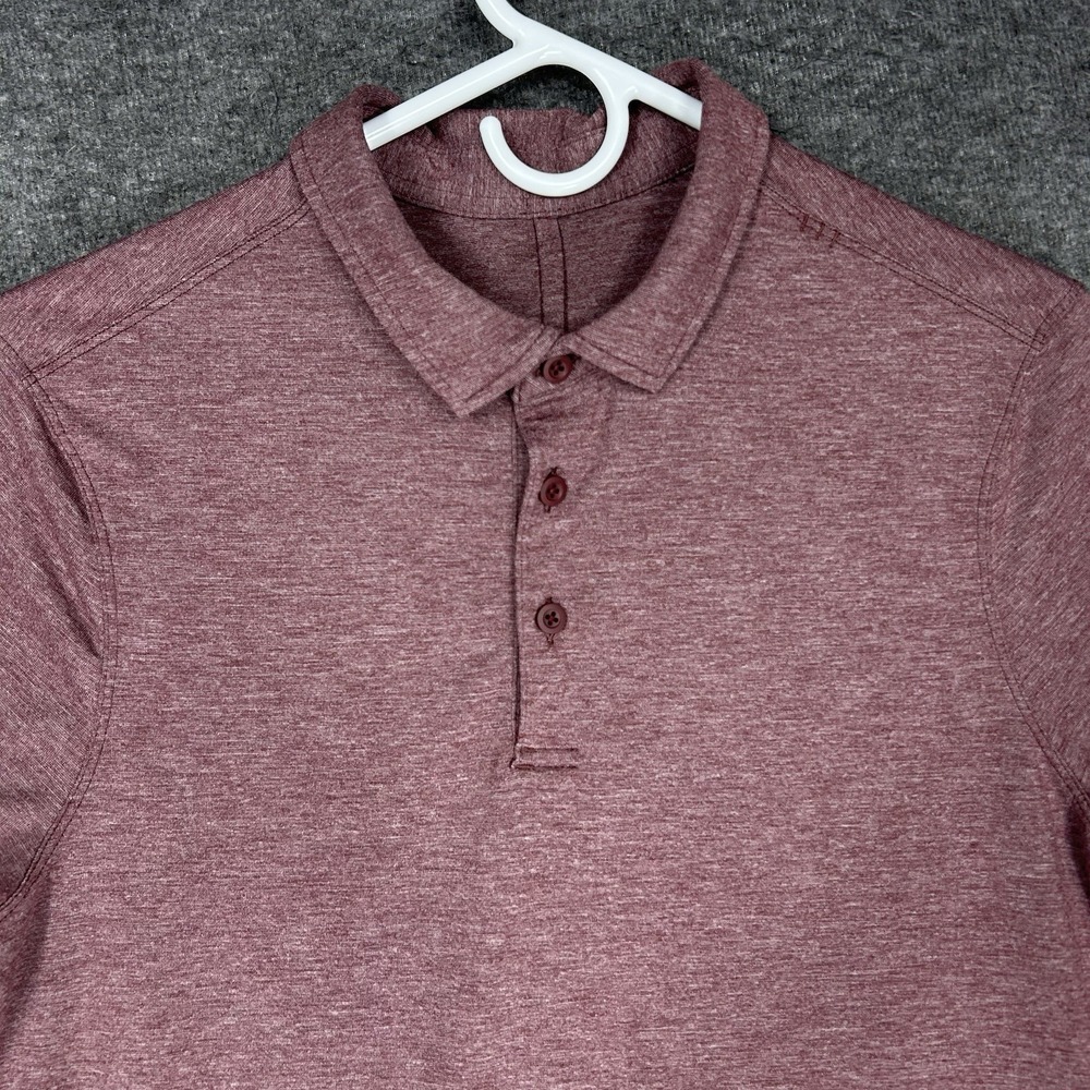 Lululemon Evolution Polo Shirt‎ Mens S Heather Stretch Performance